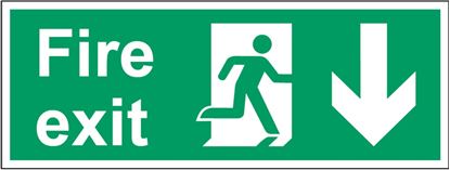 Securit-Fire-Exit-Arrow-Down