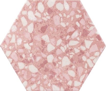 Ceramics-Terazzo-Hexagon-Rose-Wall-Tile-1m2