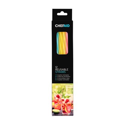 Chef-Aid-12-Reusable-Straws