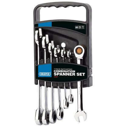 Draper-HI-TORQ-Ratcheting-Combi-Spanner-Set