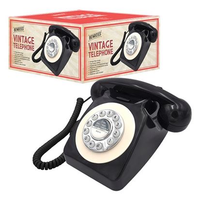 Global-Gizmos-Black-Retro-Telephone