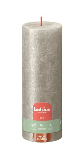 Bolsius-Rustic-Pillar-Candle-Shimmer-Champagne