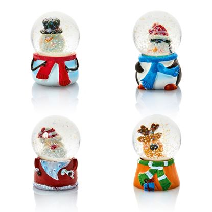 Premier-Santa-Snowman-Reindeer--Penguin-Snow-Globe
