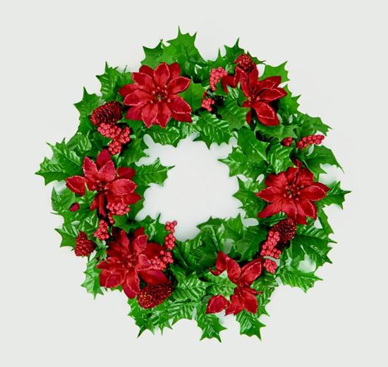 Premier-Poinsettia-Wreath