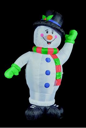 Premier-Inflatable-Snowman-With-Top-Hat