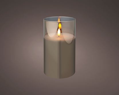 Kaemingk-LED-Wax-Candle-In-Glass-White-75x175