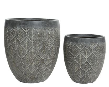 Kaemingk-Ella-Round-Planter-Fibre-Clay