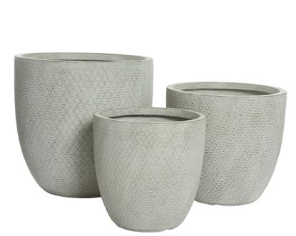 Kaemingk-Fender-Round-Planter-Fibre-Clay