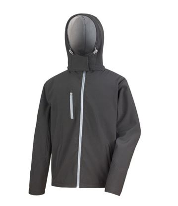 Pencarrie-Hooded-Soft-Shell-Black-Jacket