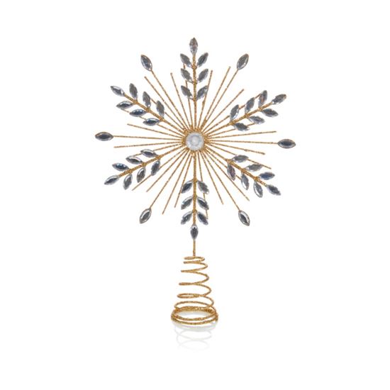 Premier-Champagne-Gold-Wire-Snowflake-Tree-Topper
