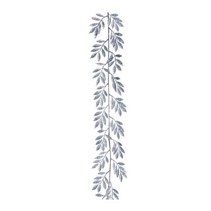 Premier-Silver-Glitter-Leaf-Garland