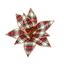 Premier-Red-Tartan-Poinsettia-With-Clip