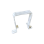 Kayflow-Rainwater-Square-Pipe-Bracket-White