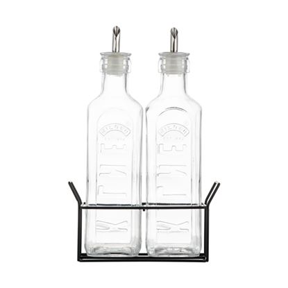 Kilner-Oil-Bottles--Metal-Rack