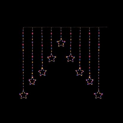 Premier-FlexiBrights-Star-V-Curtain-258-LEDs-Rainbow