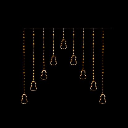 Premier-FlexiBrights-Snowman-V-Curtain-258-LEDs--Warm-White