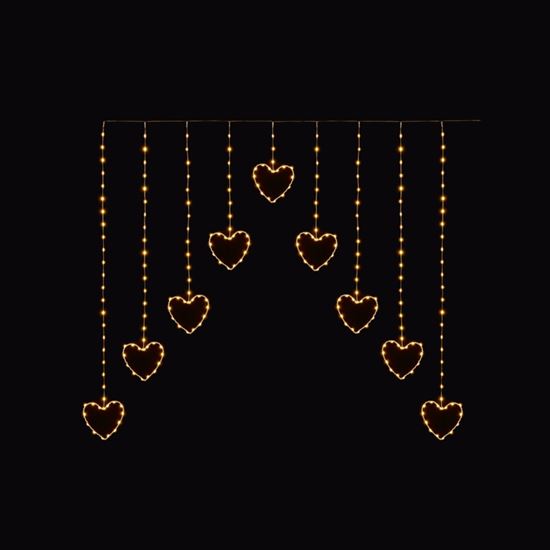 Premier-FlexiBrights-Heart-V-Curtain-258-LEDs-Warm-White