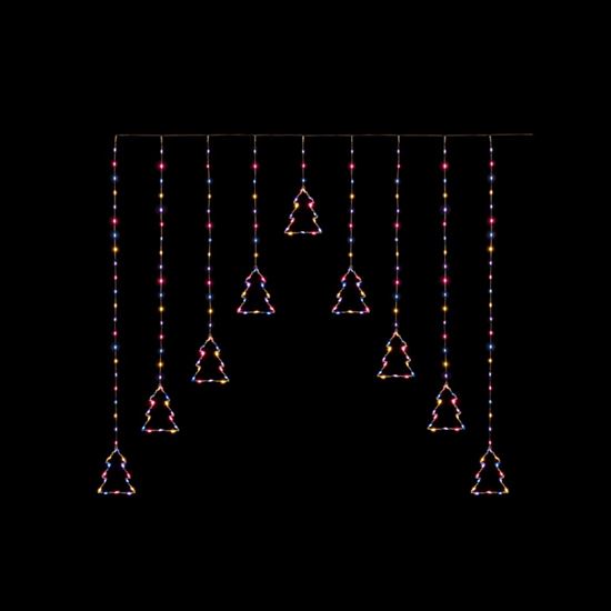 Premier-FlexiBrights-Tree-V-Curtain-258-LEDs-Rainbow