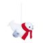 Premier-White-Flock-Seal-Hanging-Decoration