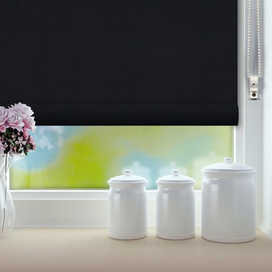 RENAISSANCE-Classic-Roller-Blind-Black