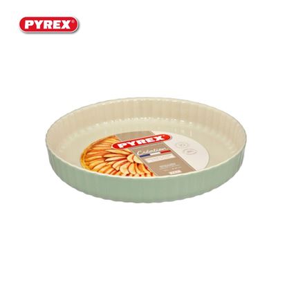 Pyrex-Flan-Dish-Green-Sage