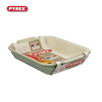 Pyrex-Rectangular-Roaster-Green-Sage