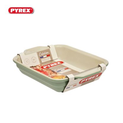 Pyrex-Rectangular-Roaster-Green-Sage
