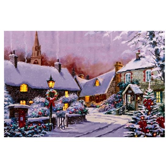 Premier-Christmas-Scene-With-Lamp-Post-Canvas