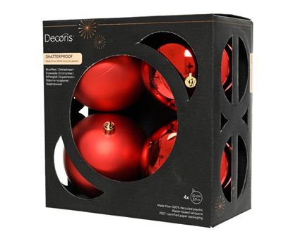 Kaemingk-Baubles-Polystyrene-Christmas-Red-Pack-4