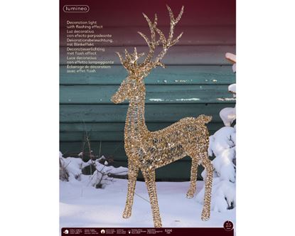 Kaemingk-Micro-5200-LED-Reindeer-GoldWarm-White