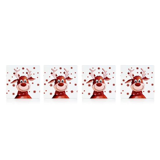Premier-4-Piece-Ceramic-Reindeer-Coasters
