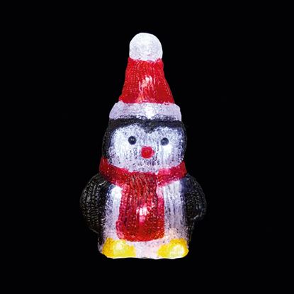 Premier-Battery-Operated-Acrylic-Penguin-With-10-LEDs