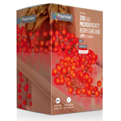 Premier-Multi-Action-280-LED-Microbrights-Berry-Garland