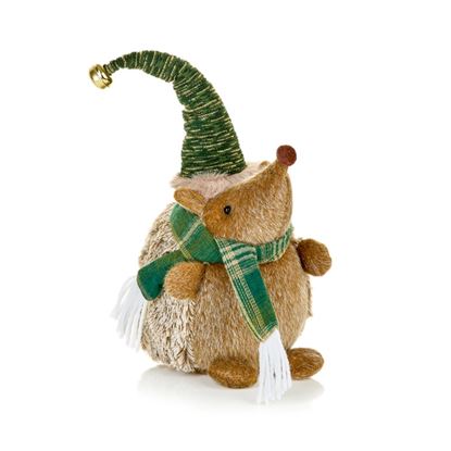 Premier-Plush-Sitting-Christmas-Hedgehog