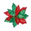 Premier-Red--Green-Poinsettia-Clip-On