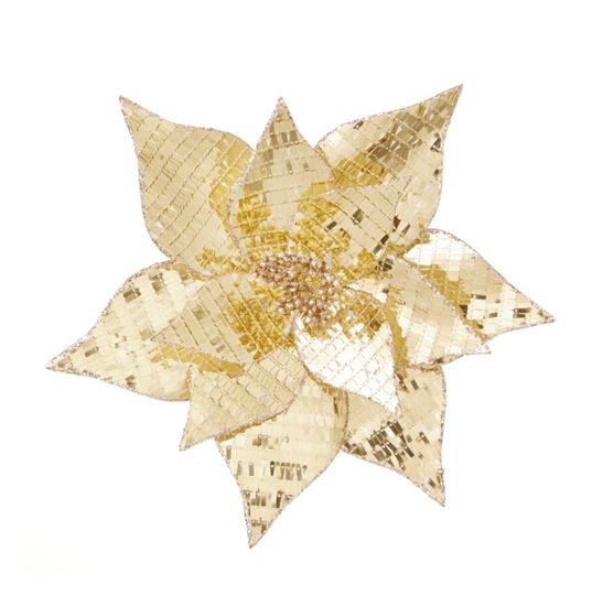 Premier-Gold-Sequin-Poinsettia-Clip-On