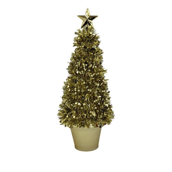 Premier-Gold-Tinsel-Tree