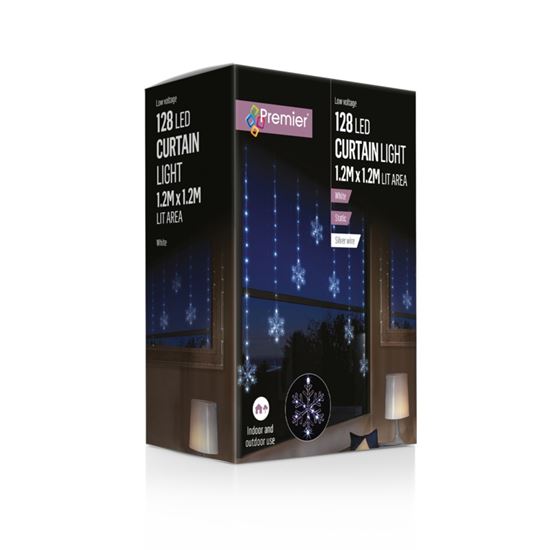 Premier-128-LED-Snowflake-V-Curtain