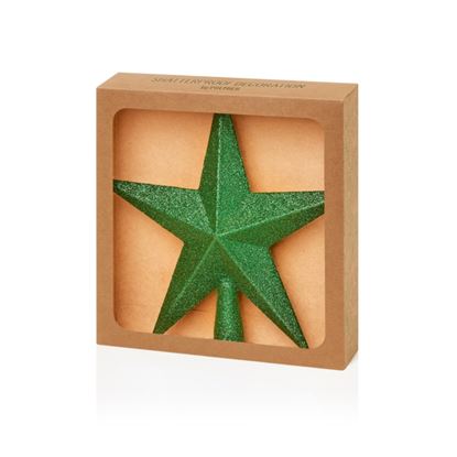 Premier-Dark-Green-Glitter-Tree-Top-Star