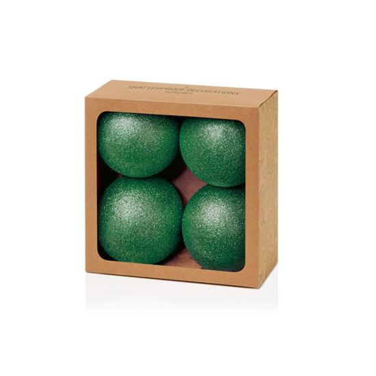 Premier-Dark-Green-Glitter-Shatterproof-Baubles