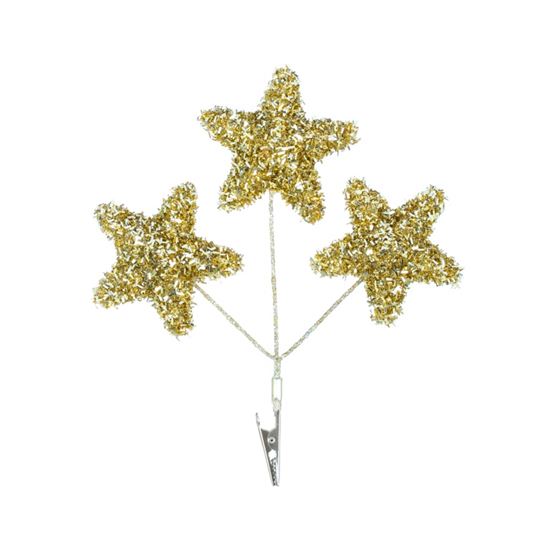 Premier-Champagne-Gold-Tinsel-Trio-Of-Stars-Pick