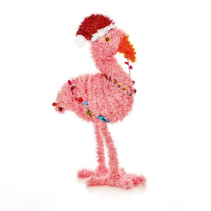 Premier-Tinsel-3D-Christmas-Flamingo