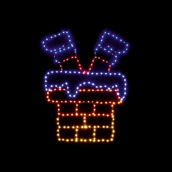 Premier-FlexiBrights-Santa-Down-Chimney-223-Leds