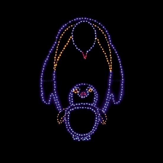 Premier-447-LED-Mother--Baby-Penguins