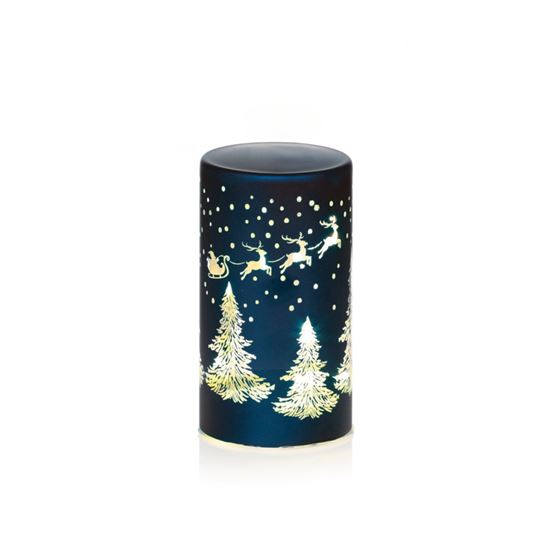 Premier-Lit-Battery-Operated-Glass-Midnight-Blue-With-Xmas-Scene
