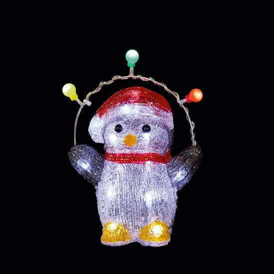 Premier-Battery-Operated-Acrylic-Penguin-With-20-LEDs