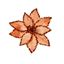 Premier-Orange-Beaded-Poinsettia-Clip-On