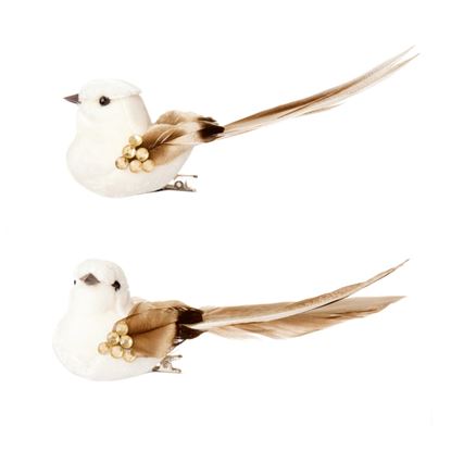 Premier-2-Piece-Cream-Velour-Bird-On-Backing-Card