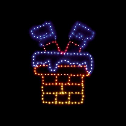 Premier-FlexiBrights-Santa-Down-Chimney-223-Leds