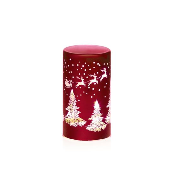 Premier-Lit-Battery-Operated-Glass-Red--White-Xmas-Scene
